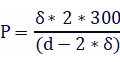 Calculation formula for stainless steel pressure and wall thickness